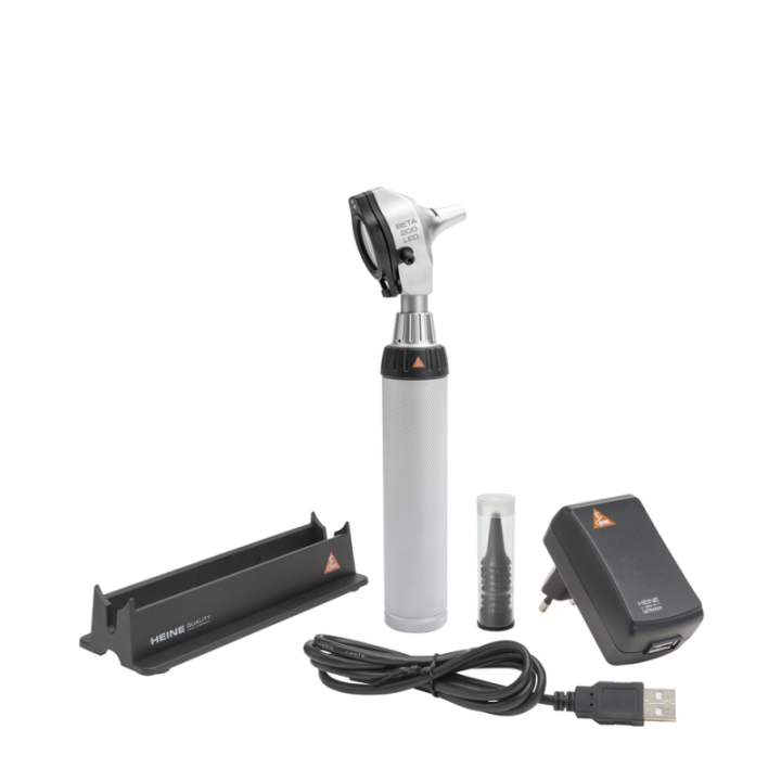 Kit de otoscope HEINE BETA 200 LED avec poignée rechargeable