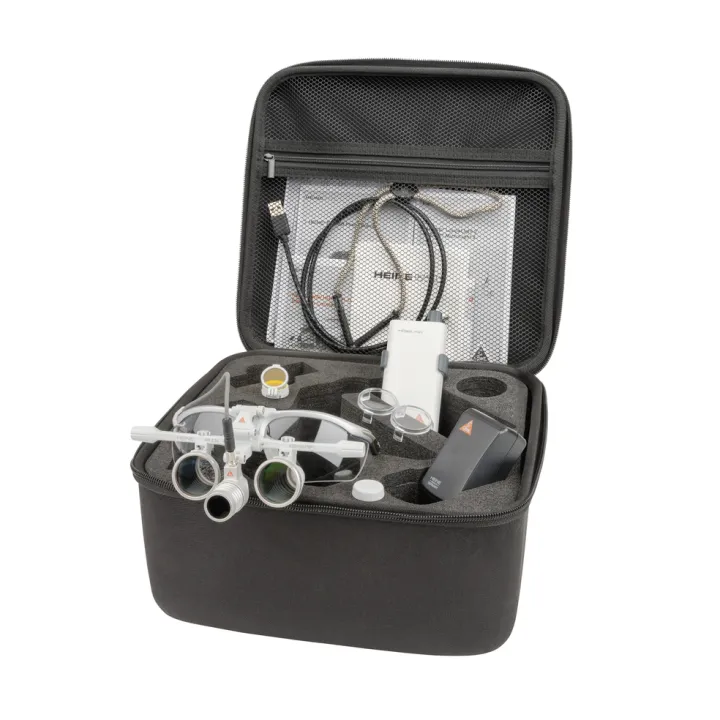 Lampe frontale HEINE LoupeLight 2 LED avec loupes HR 2.5x
