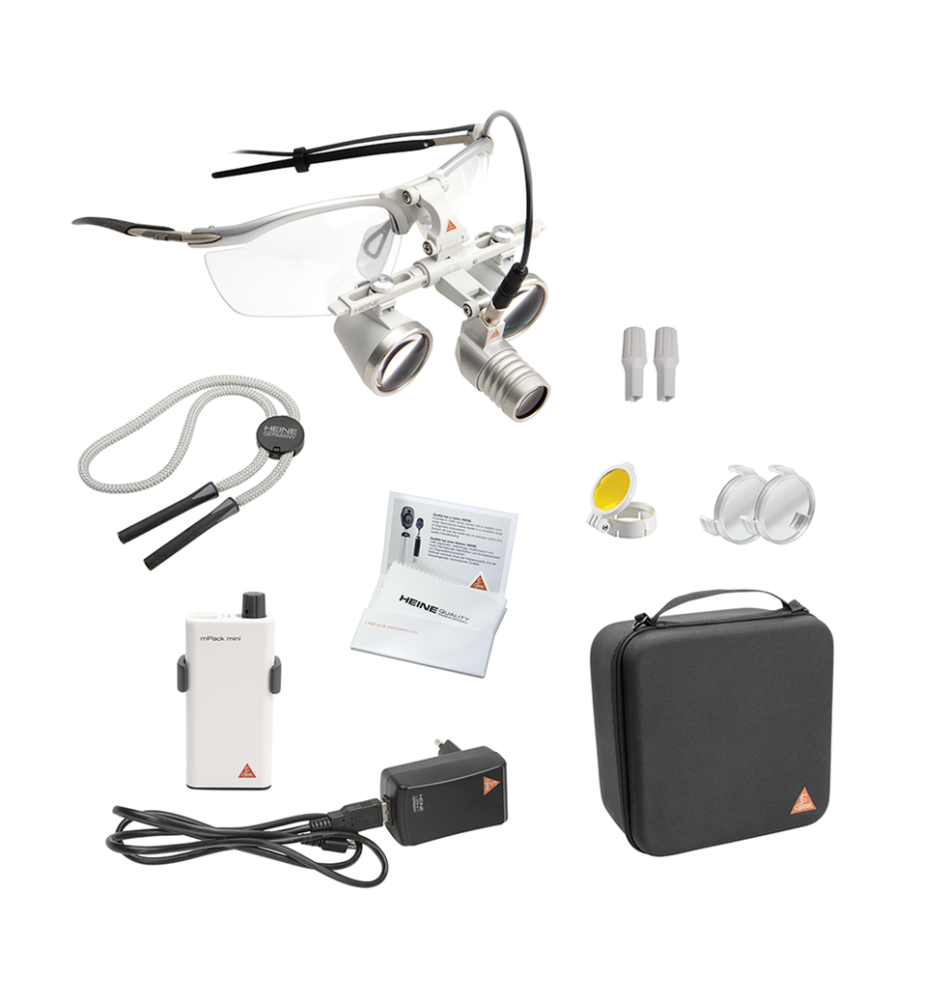Lampe frontale HEINE LoupeLight 2 LED avec loupes HR 2.5x 520 mm Lampe frontale HEINE LoupeLight 2 LED avec loupes HR 2.5x 520 mm