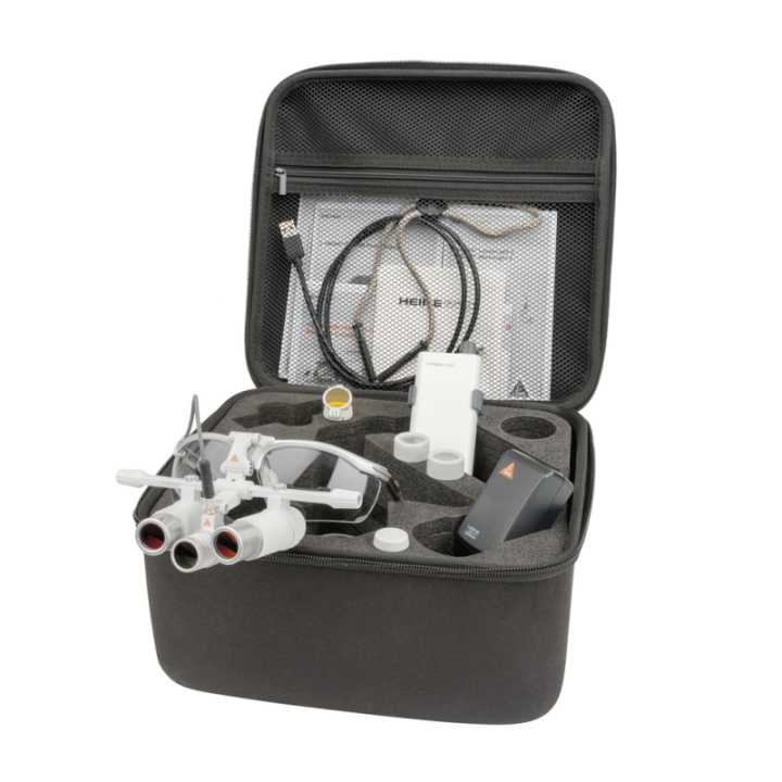 Lampe frontale HEINE LoupeLight 2 avec loupes HRP 6x