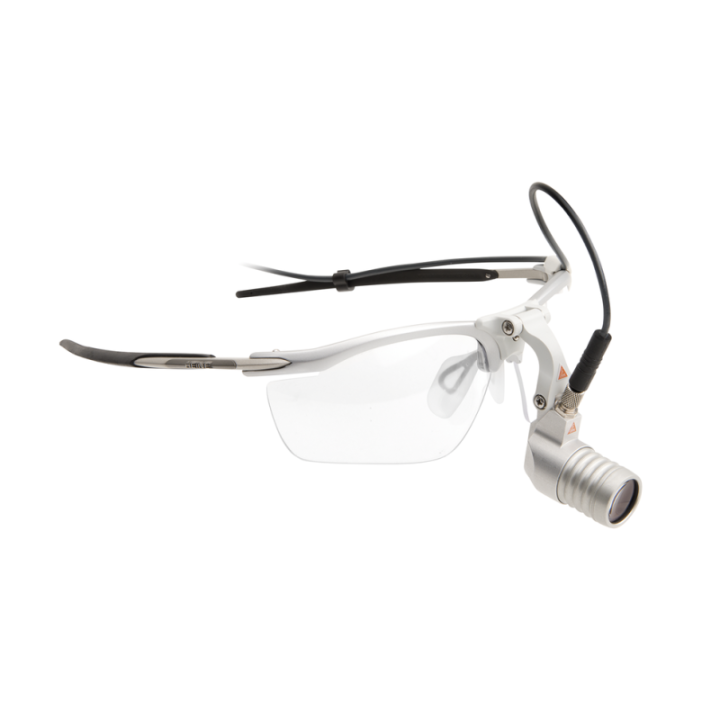 Lampe frontale HEINE MicroLight 2 sur S-FRAME