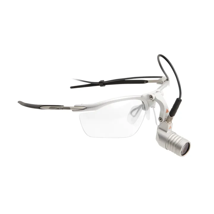 Lampe frontale HEINE MicroLight 2 sur S-FRAME
