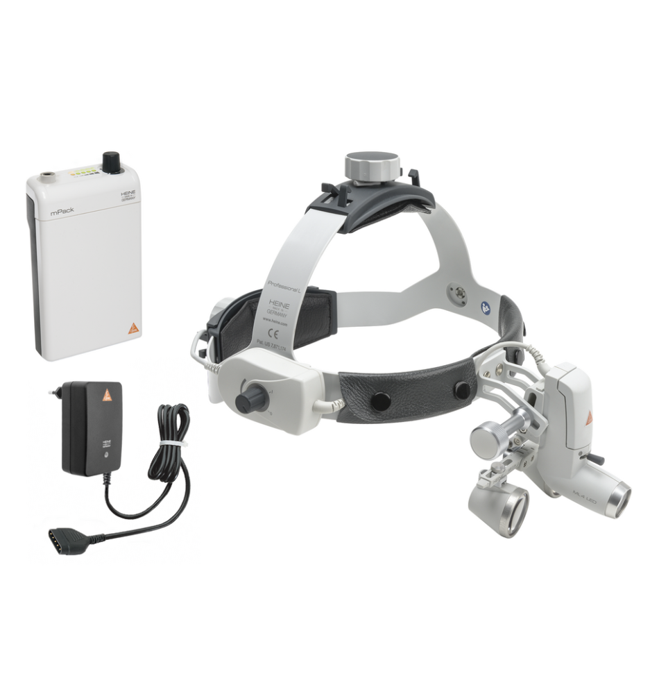 HEINE ML4 LED Kits avec Loupes Binoculaires HR 2.5x, mPack sans S-GUARD HEINE ML4 LED Kits avec Loupes Binoculaires HR 2.5x, mPack sans S-GUARD