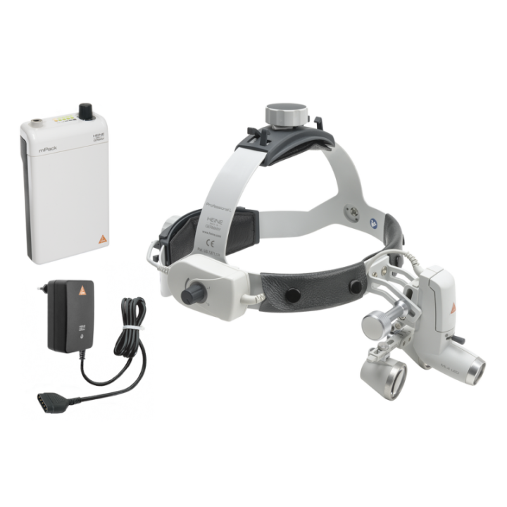 HEINE ML4 LED Kits avec Loupes Binoculaires HR 2.5x, mPack sans S-GUARD