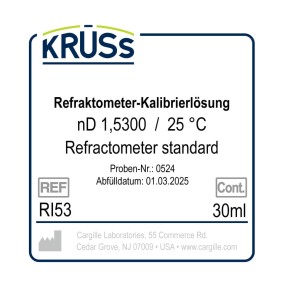 KRÜSS Liquide d'étalonnage pour réfractomètres nD 1.5300