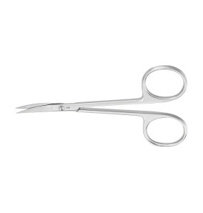 Ciseaux délicats à iris Aesculap, courbés, pointue, 115 mm