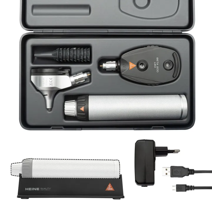 Set de diagnostic HEINE BETA 200 LED avec poignée rechargeable