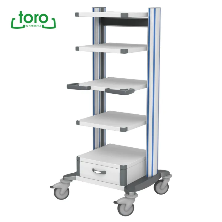 HAEBERLE toro EN 1 – Chariot médical pour endoscopie (45 cm)