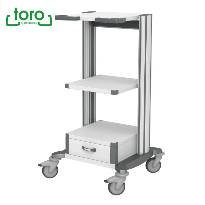 HAEBERLE toro – Chariot médical à 3 surfaces de travail (45 cm)