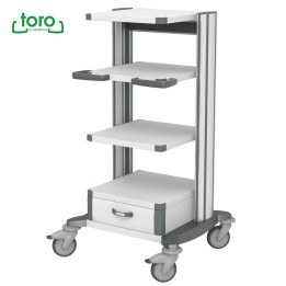 HAEBERLE toro – Chariot médical à 4 surfaces de travail (63 cm)