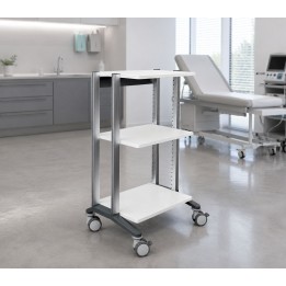 HAEBERLE doppio – Chariot médical à 3 surfaces de travail 60 cm