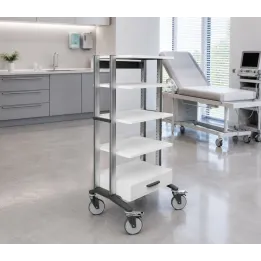 HAEBERLE doppio – Chariot médical pour l'endoscopie 60 cm