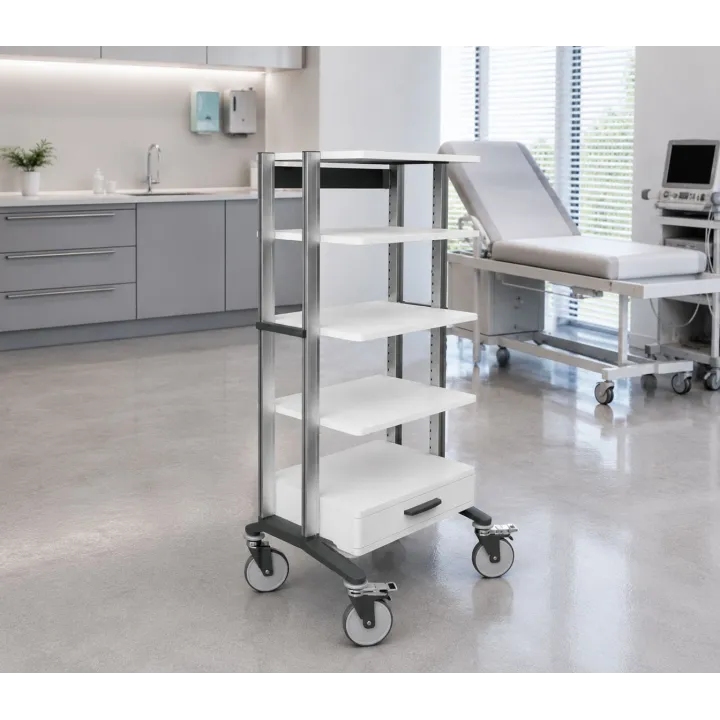 HAEBERLE doppio – Chariot médical pour l'endoscopie 60 cm