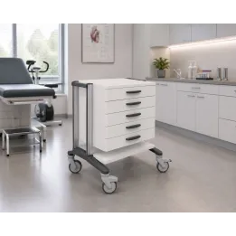HAEBERLE doppio – Chariot médical à tiroirs 45 cm