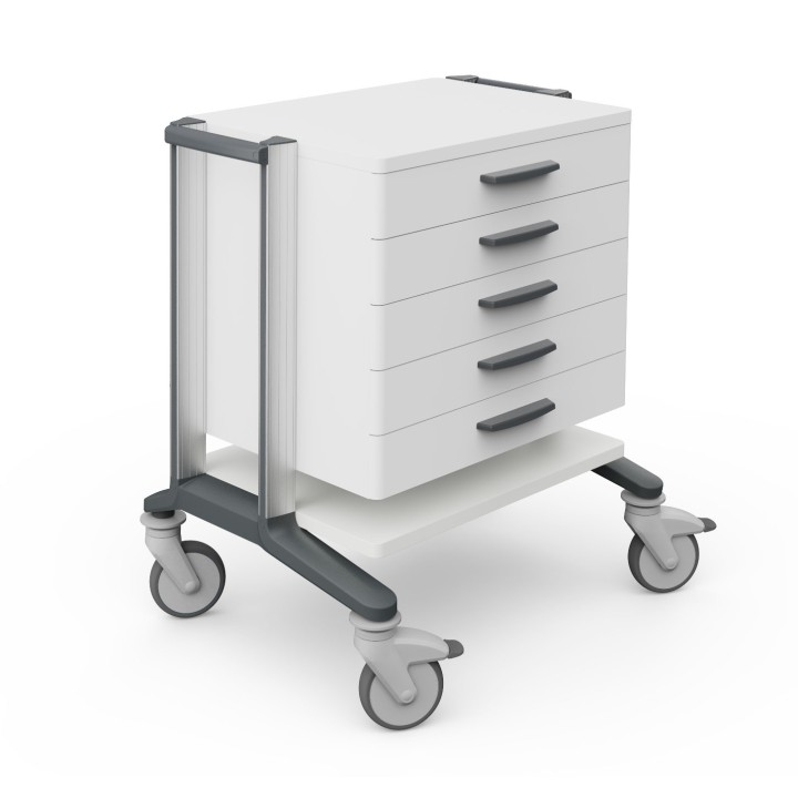 HAEBERLE doppio – Chariot médical à tiroirs 60 cm