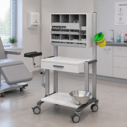 HAEBERLE doppio – Station mobile pour prélèvements et injections