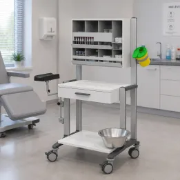 HAEBERLE doppio – Station mobile pour prélèvements et injections