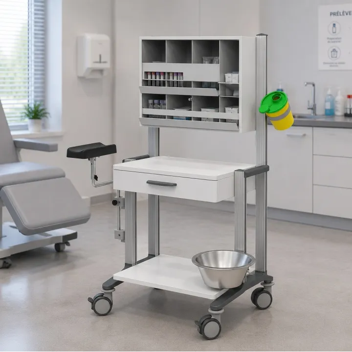 HAEBERLE doppio – Station mobile pour prélèvements et injections