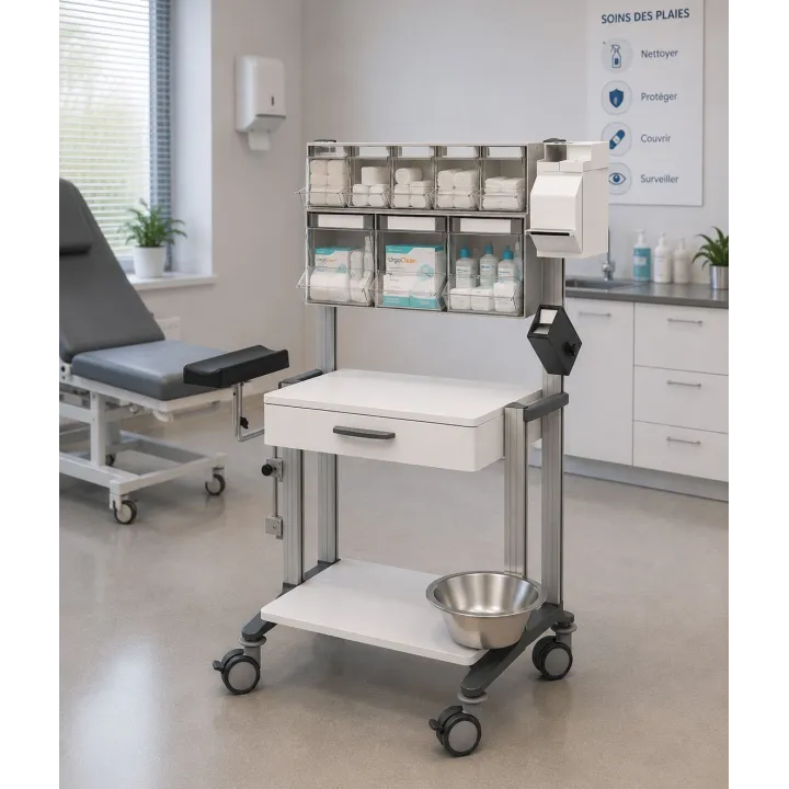 HAEBERLE doppio – Station mobile pour le traitement des plaies