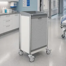 HAEBERLE keo – Chariot médical modulaire ISO avec rideau grande capacité XL