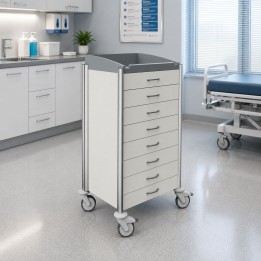 HAEBERLE keo – Chariot médical modulaire ISO à tiroirs grande capacité