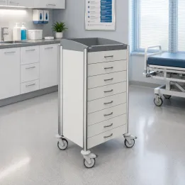 HAEBERLE keo – Chariot médical modulaire ISO à tiroirs grande capacité