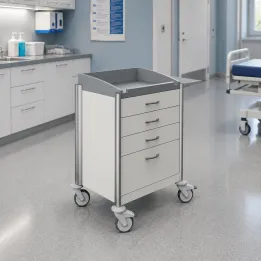 HAEBERLE keo – Chariot médical modulaire ISO avec tablette latérale