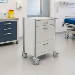HAEBERLE keo – Station mobile fonctionnelle avec rangement sécurisé pour dossiers