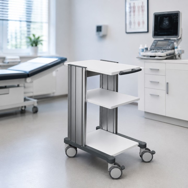 HAEBERLE swingo – Chariot pour appareils médicaux compacts