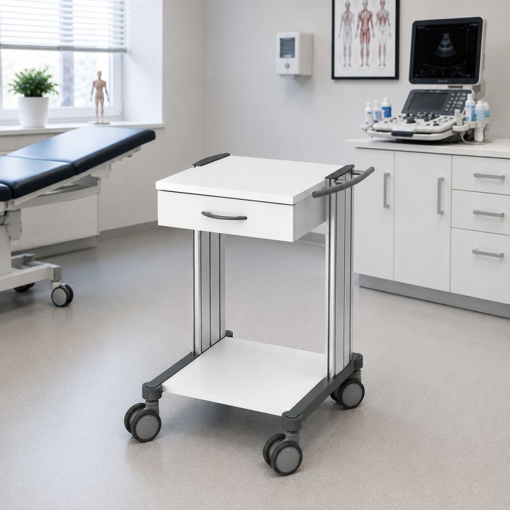 HAEBERLE swingo – Chariot compact pour appareils médicaux 45 cm