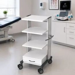 HAEBERLE swingo – Chariot compact à 4 niveaux pour appareils médicaux 45 cm