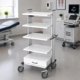HAEBERLE swingo – Chariot grande capacité 60 cm à tablettes réglables