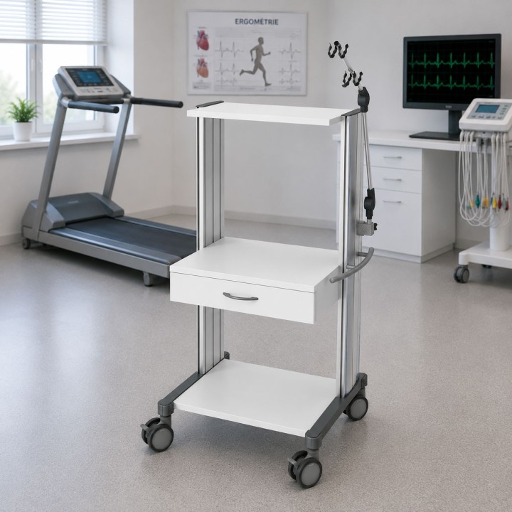 HAEBERLE swingo – Chariot d'ergométrie professionnel 60 cm