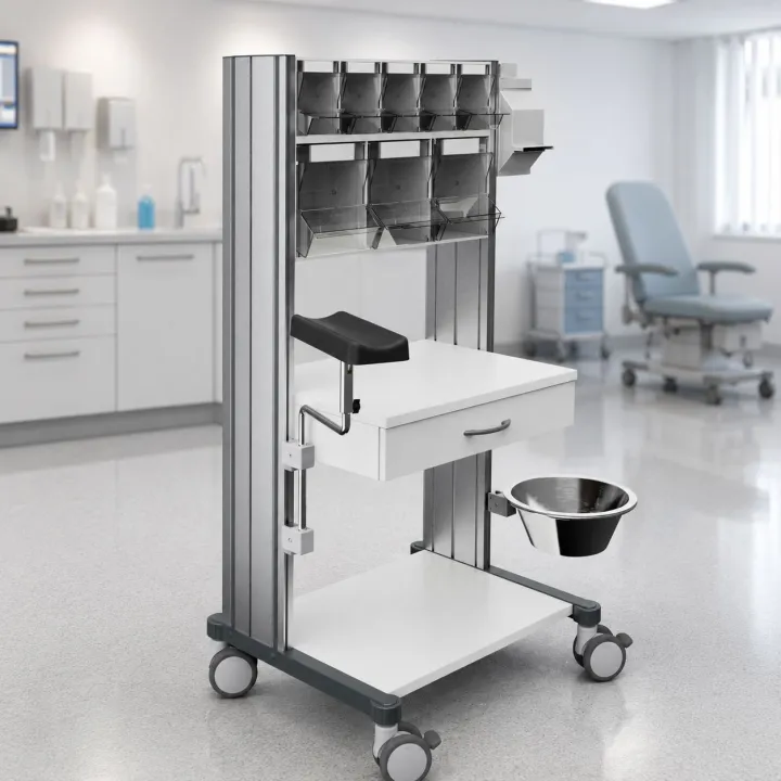 HAEBERLE swingo – Station mobile pour prélèvements sanguins et injections