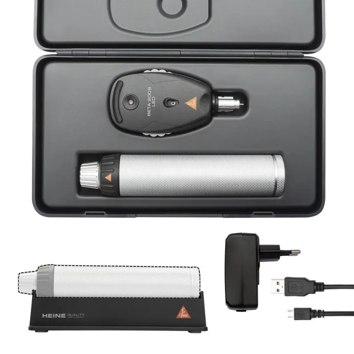 Ophtalmoscope HEINE BETA 200S LED avec poignée rechargeable