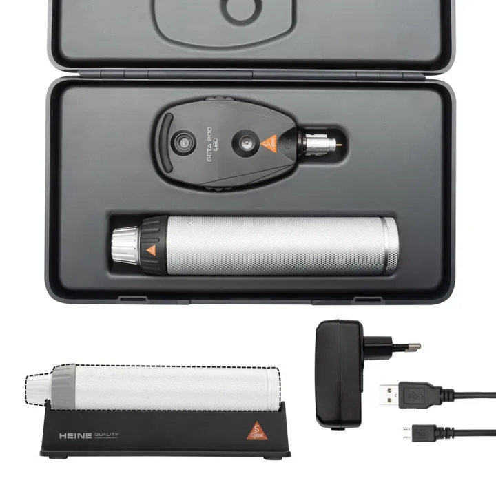 Ophtalmoscope HEINE BETA 200 LED avec poignée rechargeable