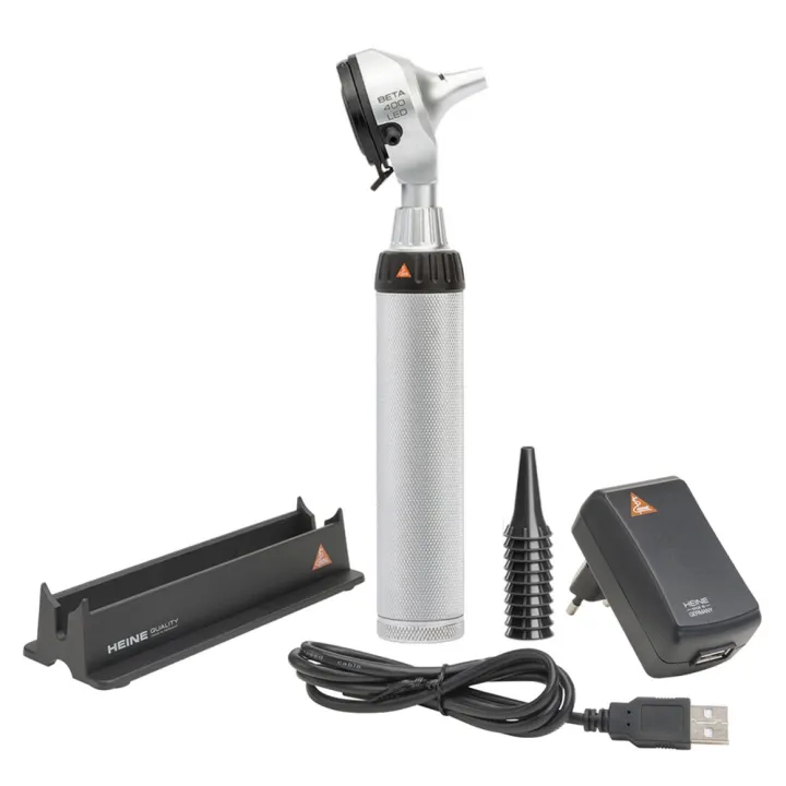 Otoscope HEINE BETA 400 LED avec poignée rechargeable