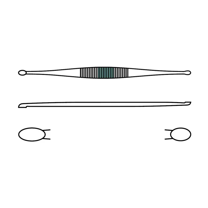 HARTMANN Curette tranchante combinée, 16,5 cm, 25 pcs