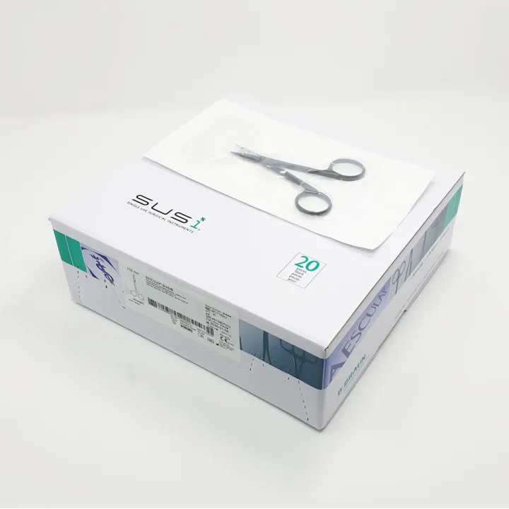 Aesculap SUSI Ciseaux Iris, droits, denture fine, 110 mm