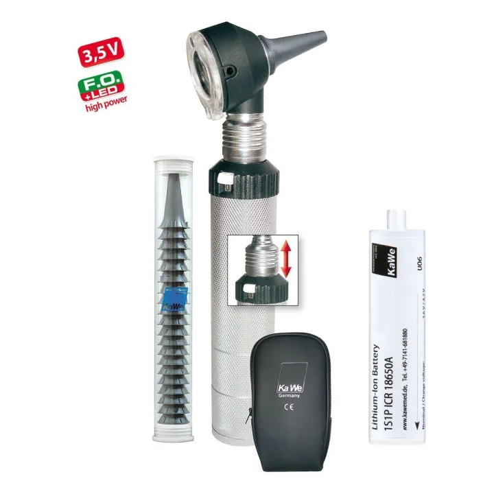 KaWe COMBILIGHT F.O.30 LED haute puissance, 3,5V, otoscope