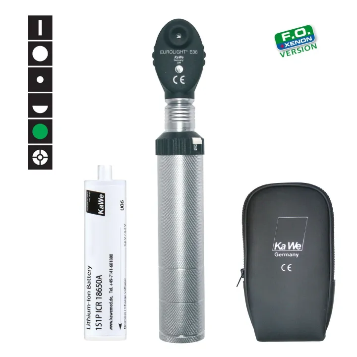 KaWe EUROLIGHT E36, 3,5V rechargeable, ophtalmoscope
