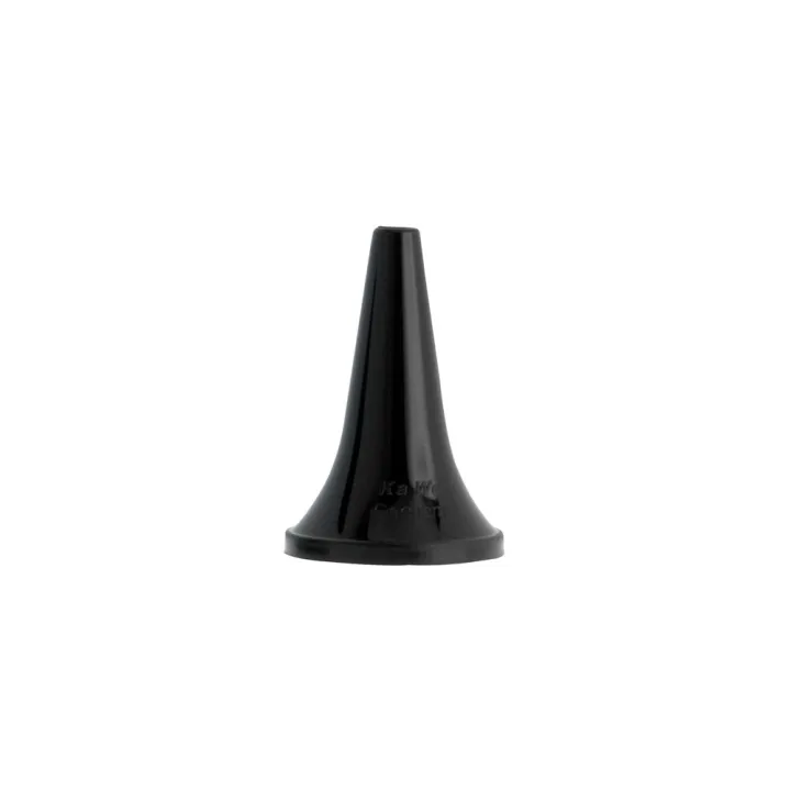 KaWe Spéculums auriculaires jetables, Ø 4,0 mm, noir, 1000 pcs
