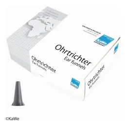 KaWe Spéculums auriculaires jetables, Ø 4,0 mm, anthracite, 10 x 100 pcs