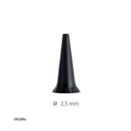 KaWe Spéculums auriculaires réutilisables, Ø 2,5 mm, 10 pcs