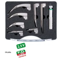 KaWe Kit de laryngoscope F.O. adultes/pédiatrie