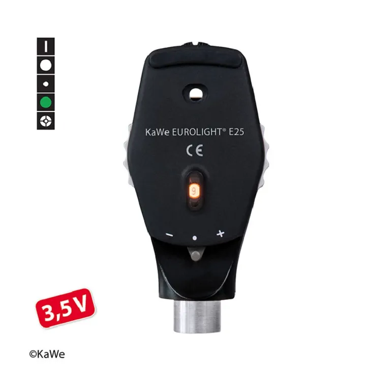 Tête d'ophthalmoscope KaWe EUROLIGHT E25, 3,5V