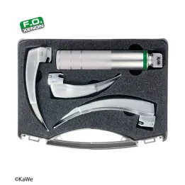KaWe Kit de laryngoscope F.O. adultes, 1 poignée, 3 lames