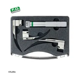 KaWe Kit de laryngoscope F.O. néonatal, 1 poignée, 3 lames