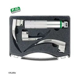 KaWe Kit de laryngoscope F.O. pédiatrie, 1 poignée, 3 lames