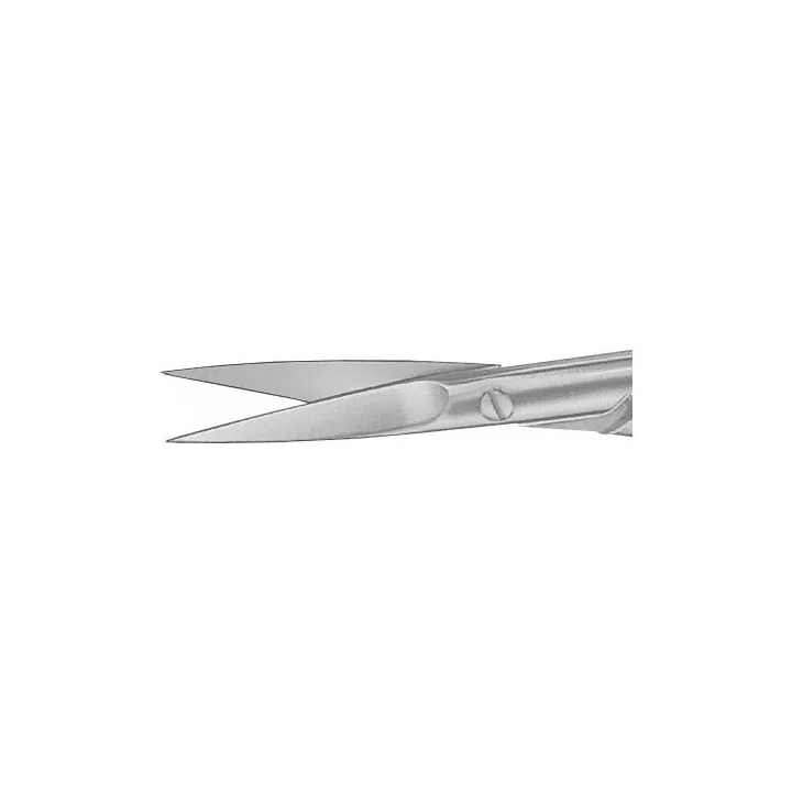 Aesculap Ciseaux Iris, droits, denture fine, tranchants, 110 mm